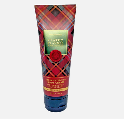 Bath & Body Works – Classic & Flannel Body Cream for Men (8 oz / 226 g)