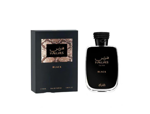 Rasasi Hawas Black Eau de Parfum Spray for Men – 3.3 oz / 100 mL