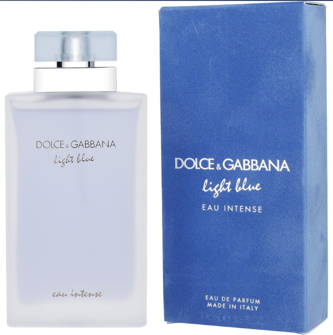 D & G Light Blue Eau Intense women Eau De Parfum Spray by Dolce & Gabbana - 3.4oz/100ml image