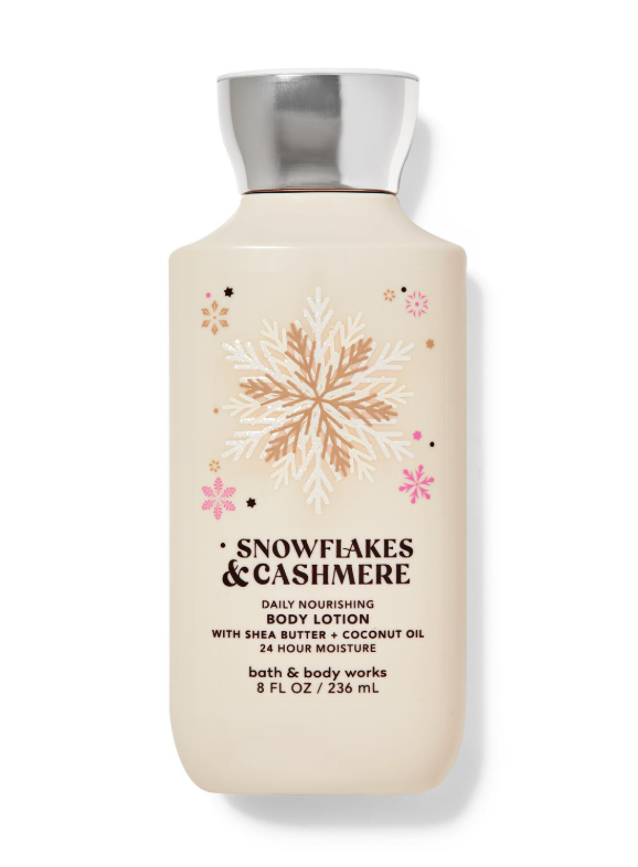Bath & Body Works SNOWFLAKES & CASHMERE Body Lotion 8 Oz image 0