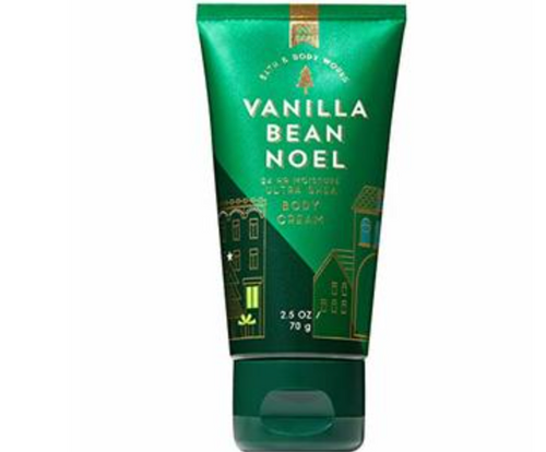 Bath & Body Works Vanilla Bean Noel Travel-Size Body Cream (2.5 oz / 70 g) image 0