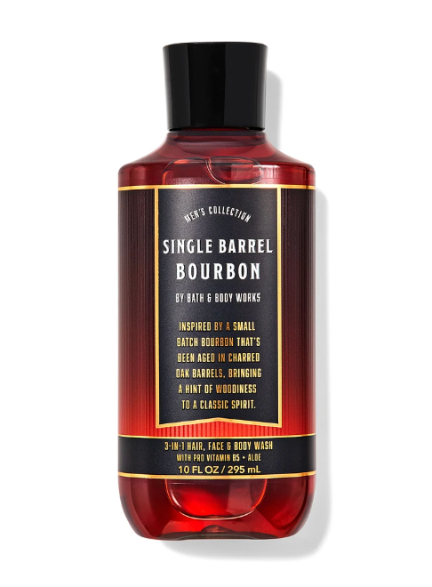 Bath & Body Works Single Barrel Bourbon Men's 3-in-1 Hair, Face & Body Wash (10 oz / 300 ml) image 0