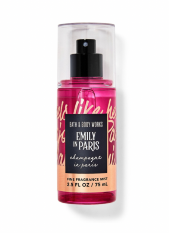 Emily in Paris champagne in Paris Fine Fragrance Mist – Travel Size By Bath & Body Works – 3 fl oz / 88 mL image 0