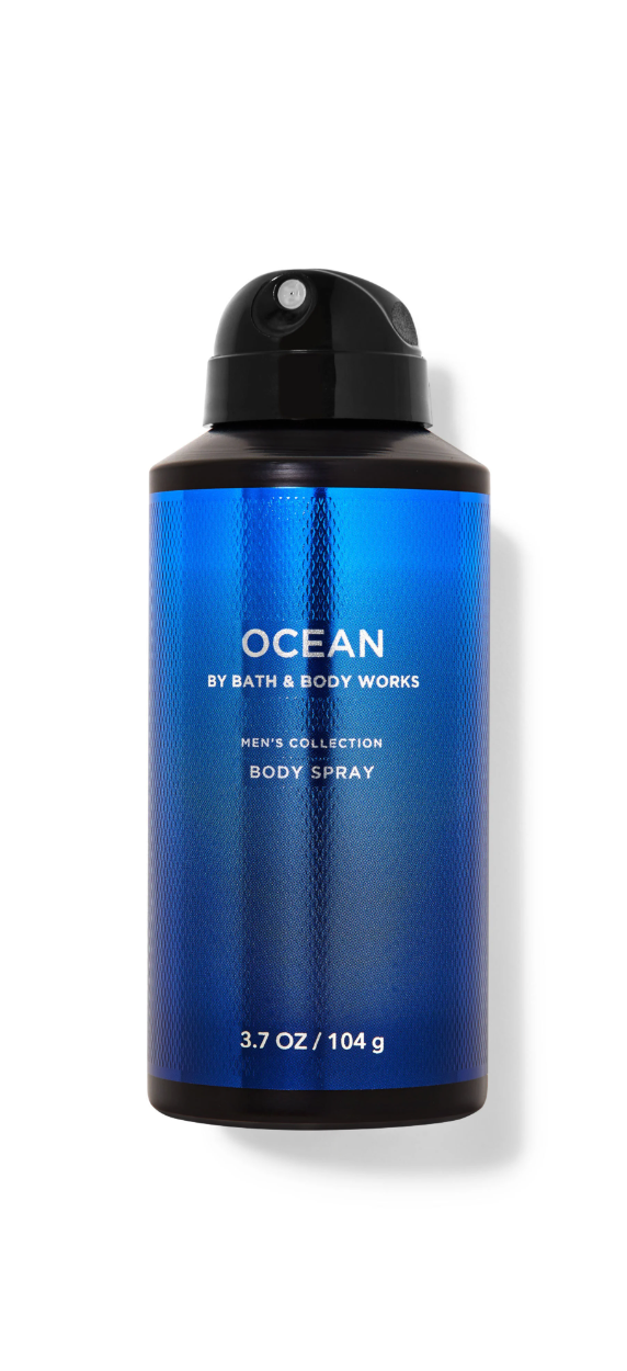 Bath & Body Works Ocean Signature Deodorizing Body Spray For Men 3.7 oz image 0