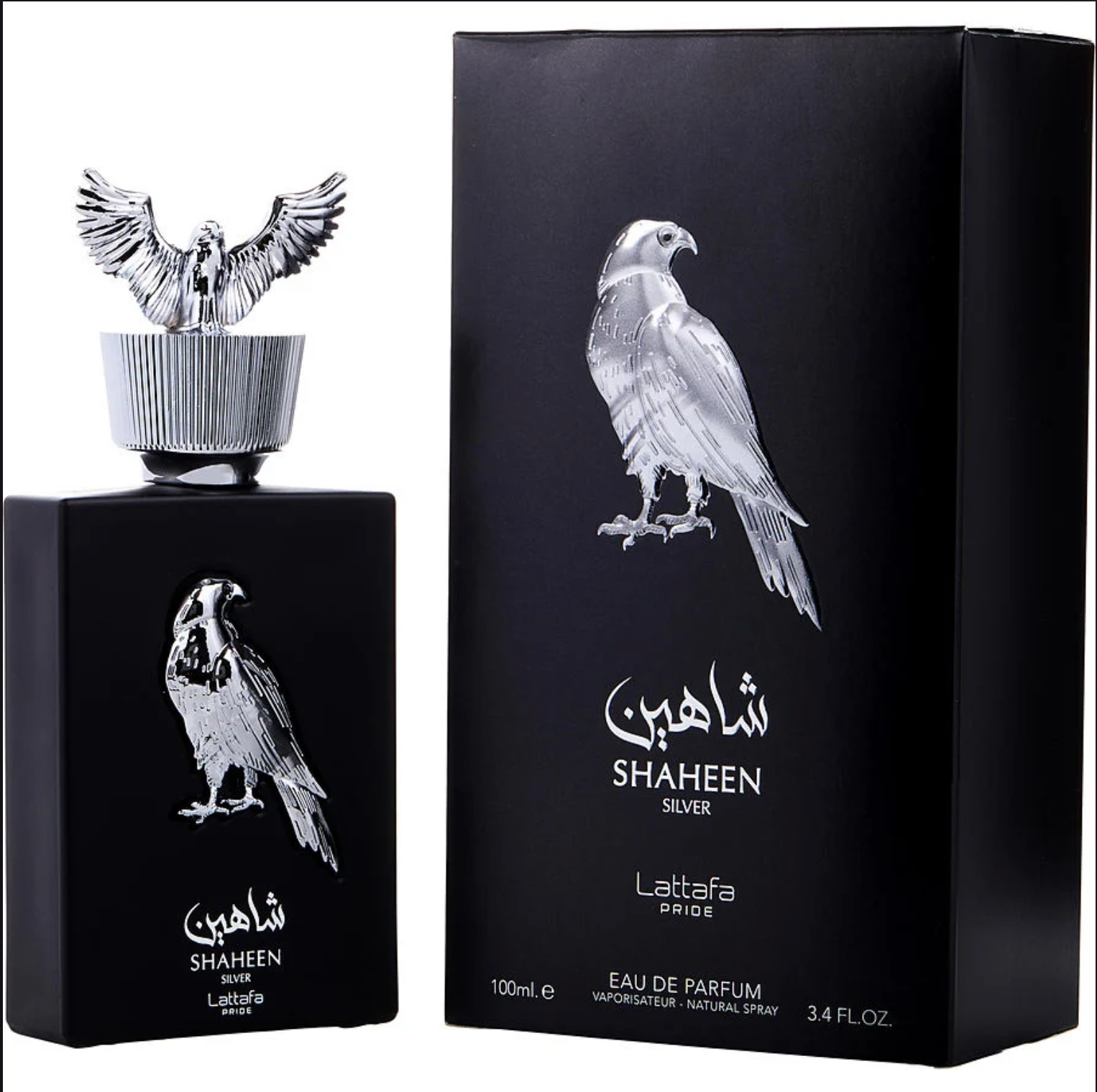 Lattafa Pride Shaheen Silver unisex Eau De Parfum Spray 3.4 oz image 0