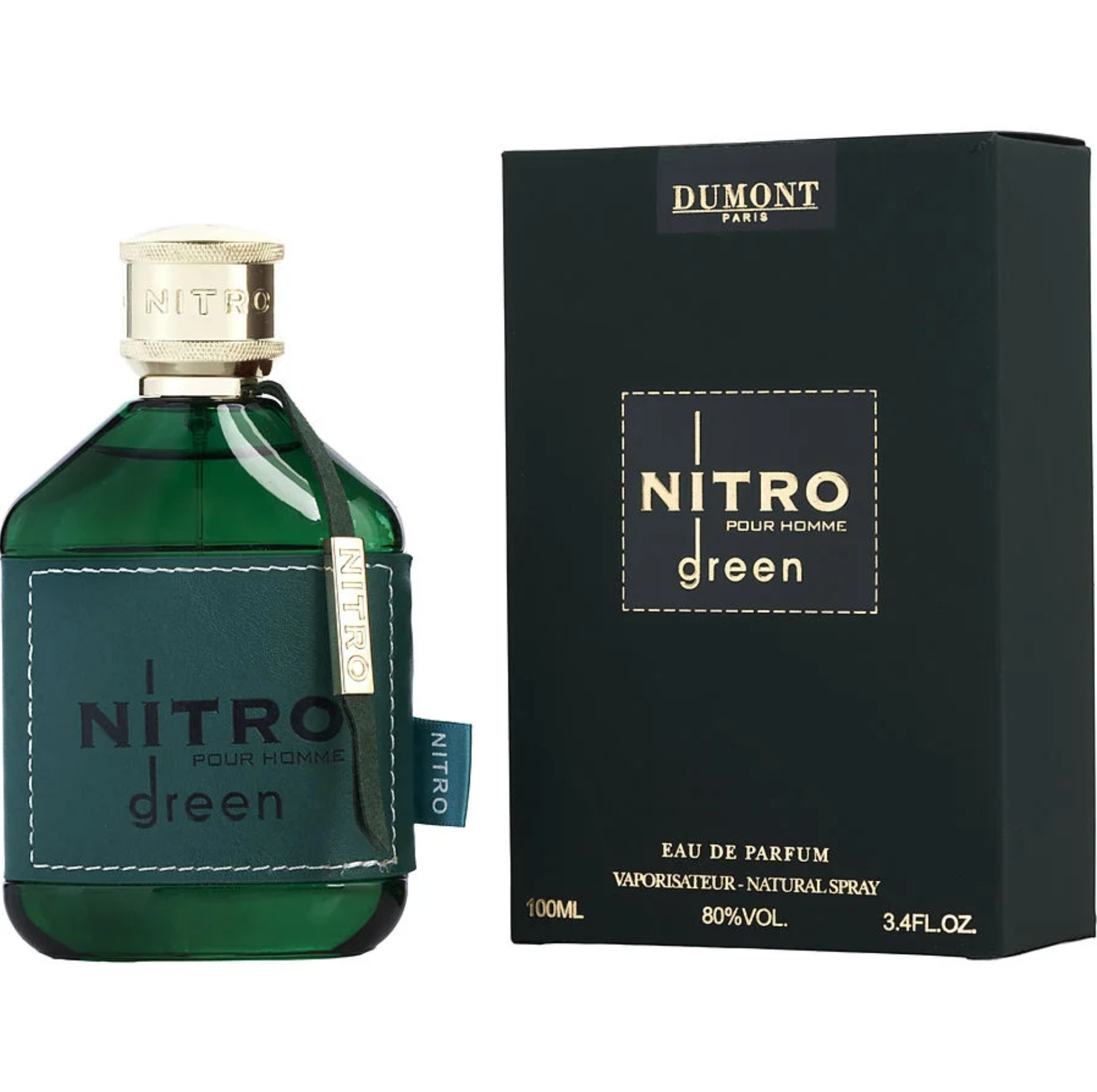 Dumont Nitro green by Dumont Paris Eau De Parfum For Man 3.4oz image 0