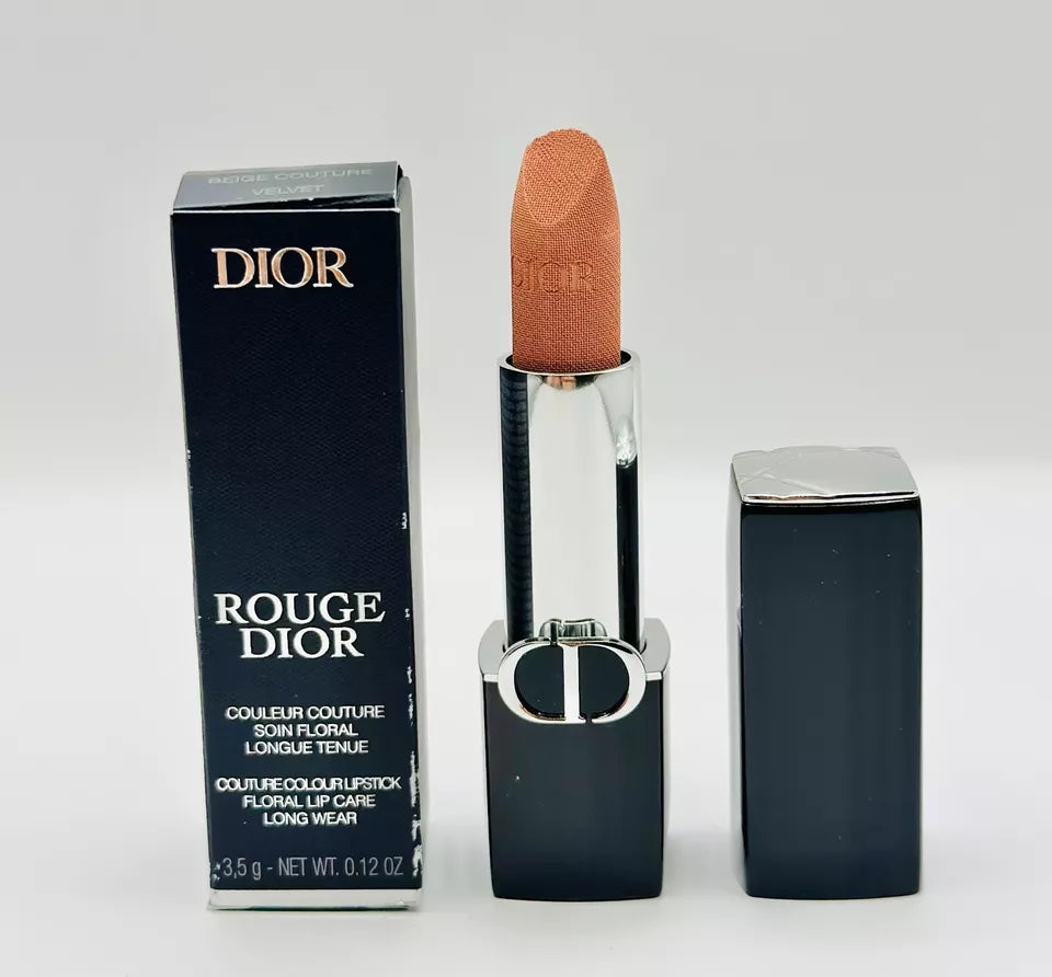 Dior- Rouge Dior Refillable Lipstick - #220 Beige Couture Velvet - 0.12 Oz - NIB image 0