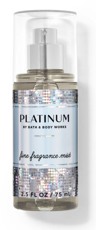 BATH & BODY WORKS PLATINUM FINE FRAGRANCE MIST SPRAY TRAVEL SIZE 2.5OZ image 0