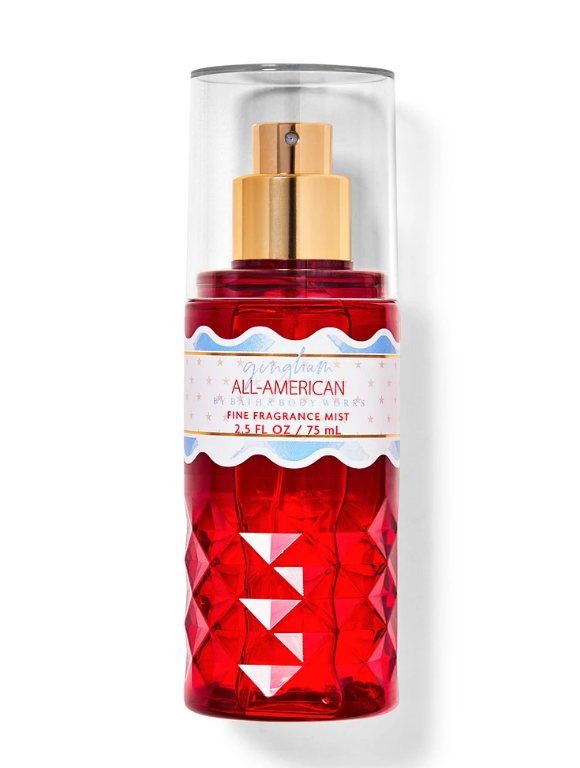 GINGHAM ALL AMERICAN ~ TRAVEL BODY MIST ~ Bath & Body Works image 0