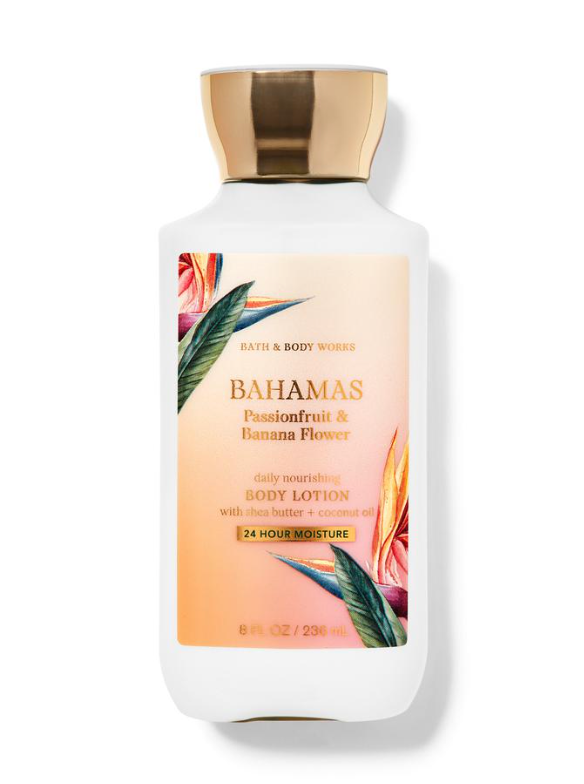 Bath and Body Works Bahamas Passionfruit and Banana Flower (8fl oz./ 236 ml) Super Smooth Body Lotion image 0