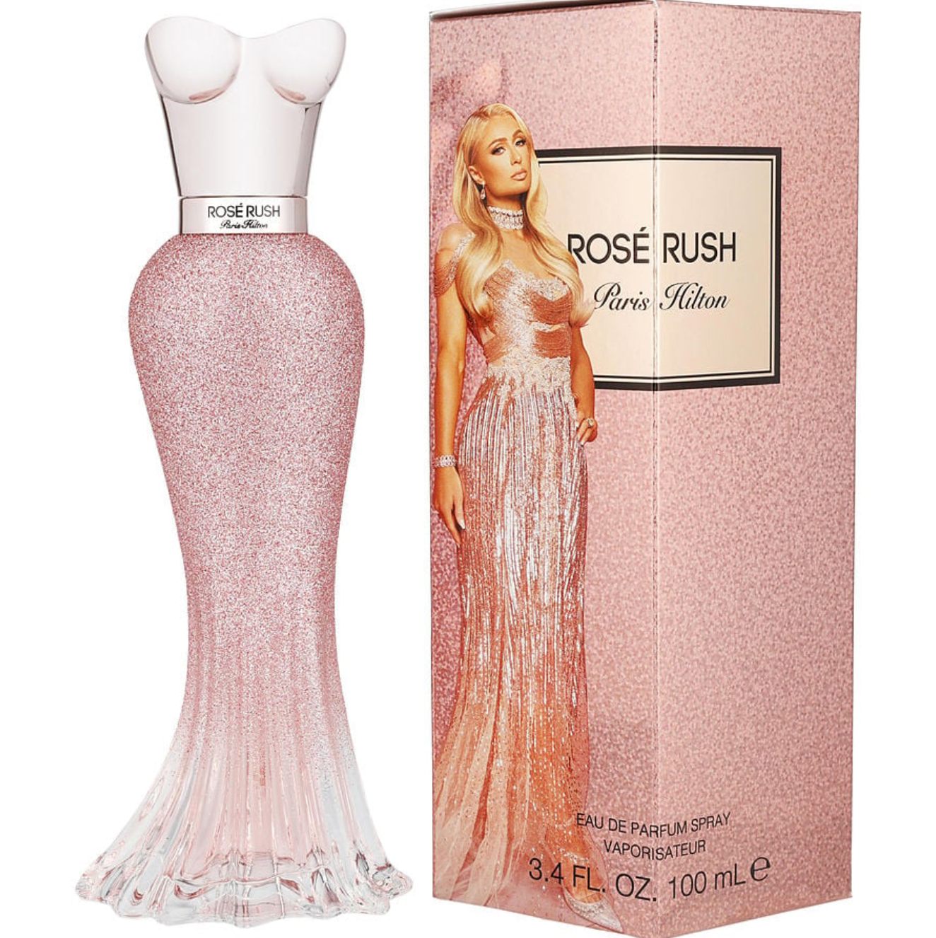 Paris Hilton Rose Rush for Women Eau De Parfum Spray, 3.4 Ounce image 0