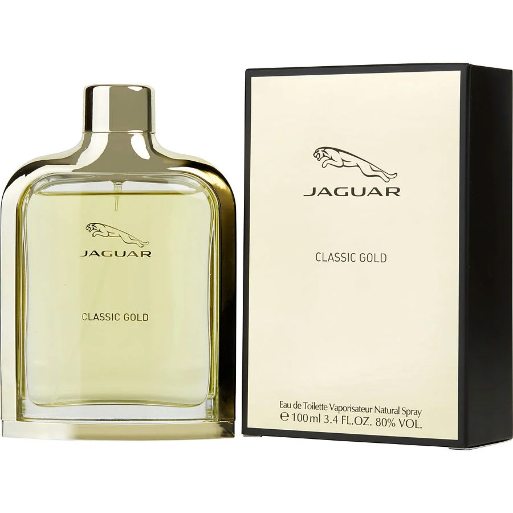 Jaguar Classic Gold men Eau De Toilette Spray 3.4 oz image 0