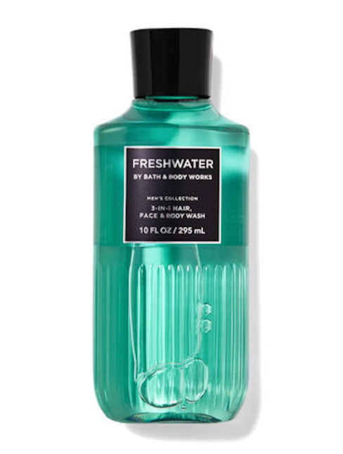 Bath & Body Works Freshwater Men's 3-in-1 Hair, Face & Body Wash (10 fl oz / 295 ml) image 0