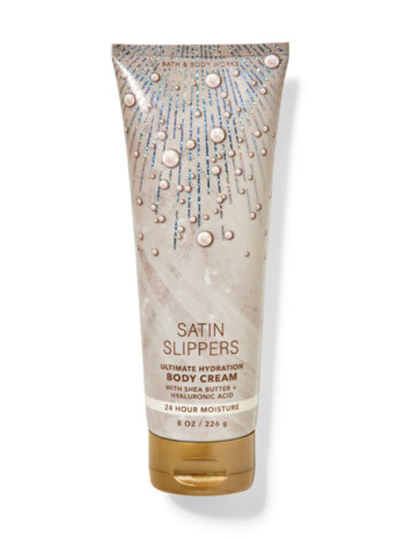 Bath & Body Works Satin Slippers Ultimate Hydration Body Cream Full 8 oz image 0