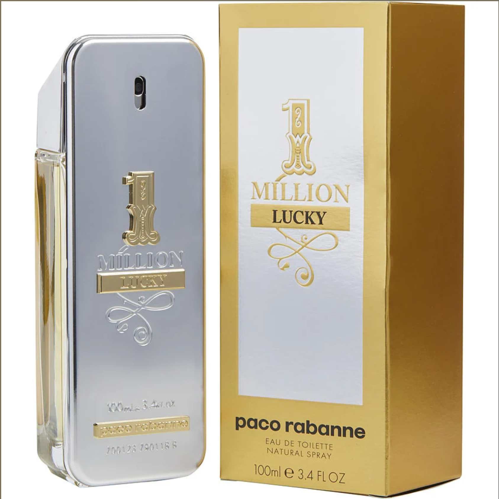 1 million Lucky Eau De Toilette By Paco Rabbanne - 3.4oz/100ml image