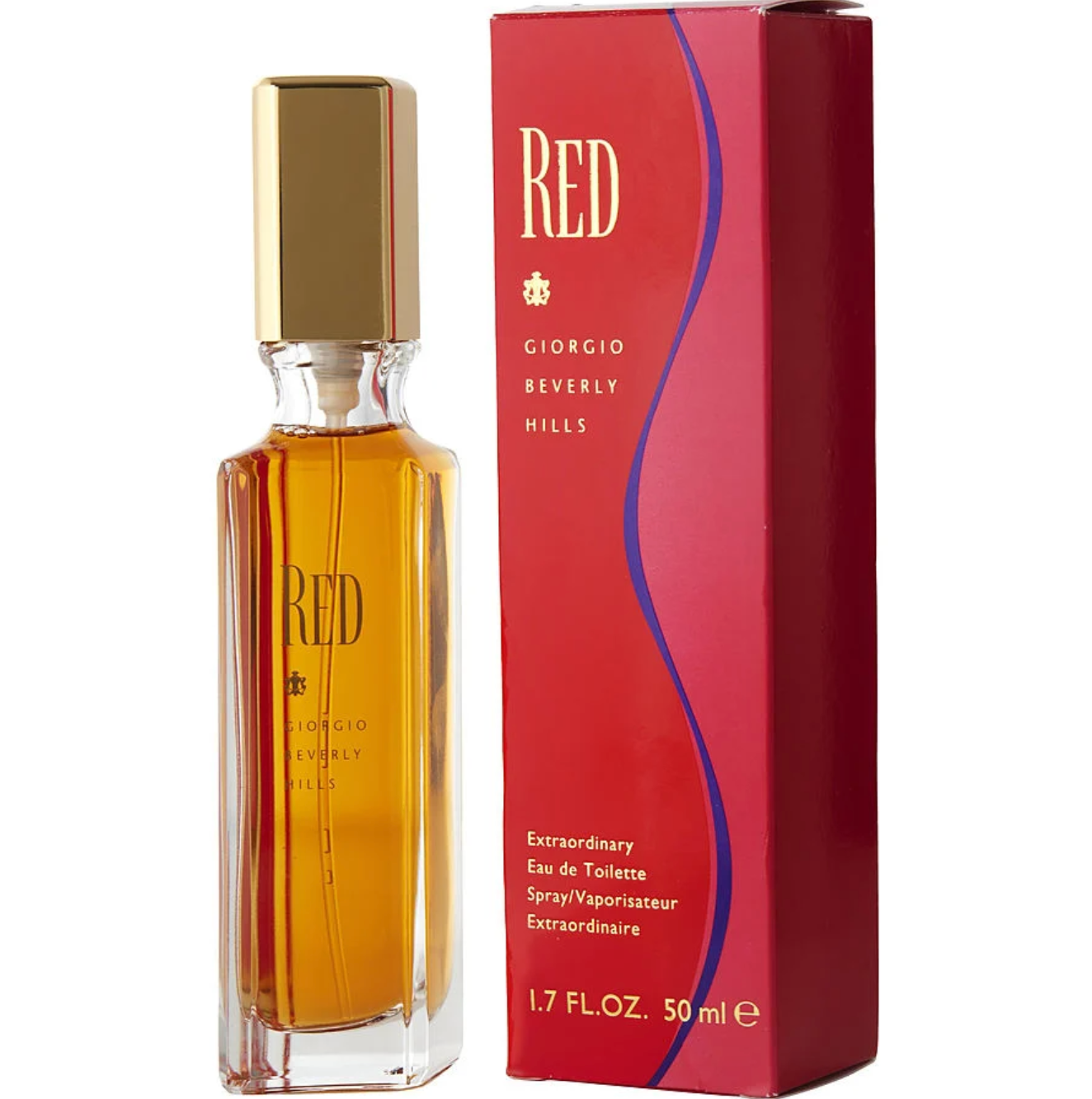 Red women Eau De Toilette Spray - 1.7 oz / 50 ml image