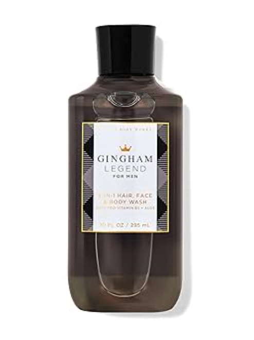 Bath & Body Works Gingham Legend Men’s 3‑in‑1 Hair, Face & Body Wash (10 fl oz / 295 ml) image 0