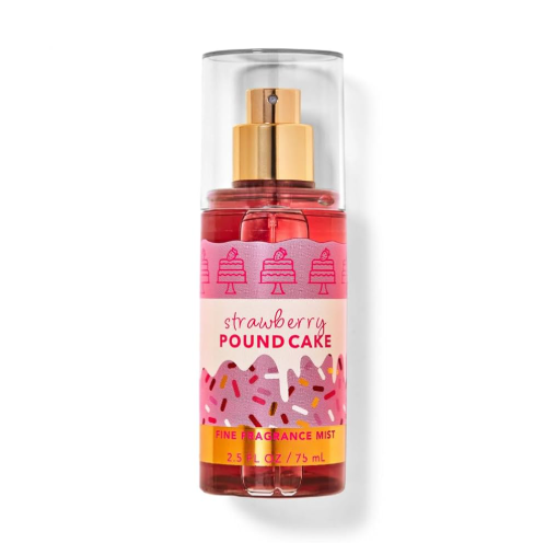 BATH & BODY WORKS STRAWBERRY POUND CAKE FINE FRAGRANCE MIST SPRAY 2.5oz image 0