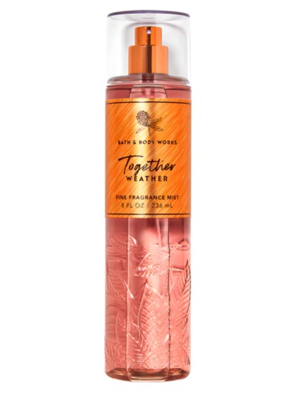 Bath & Body Works Together Weather Fine Fragrance Body Spray Mist 8 oz image 0