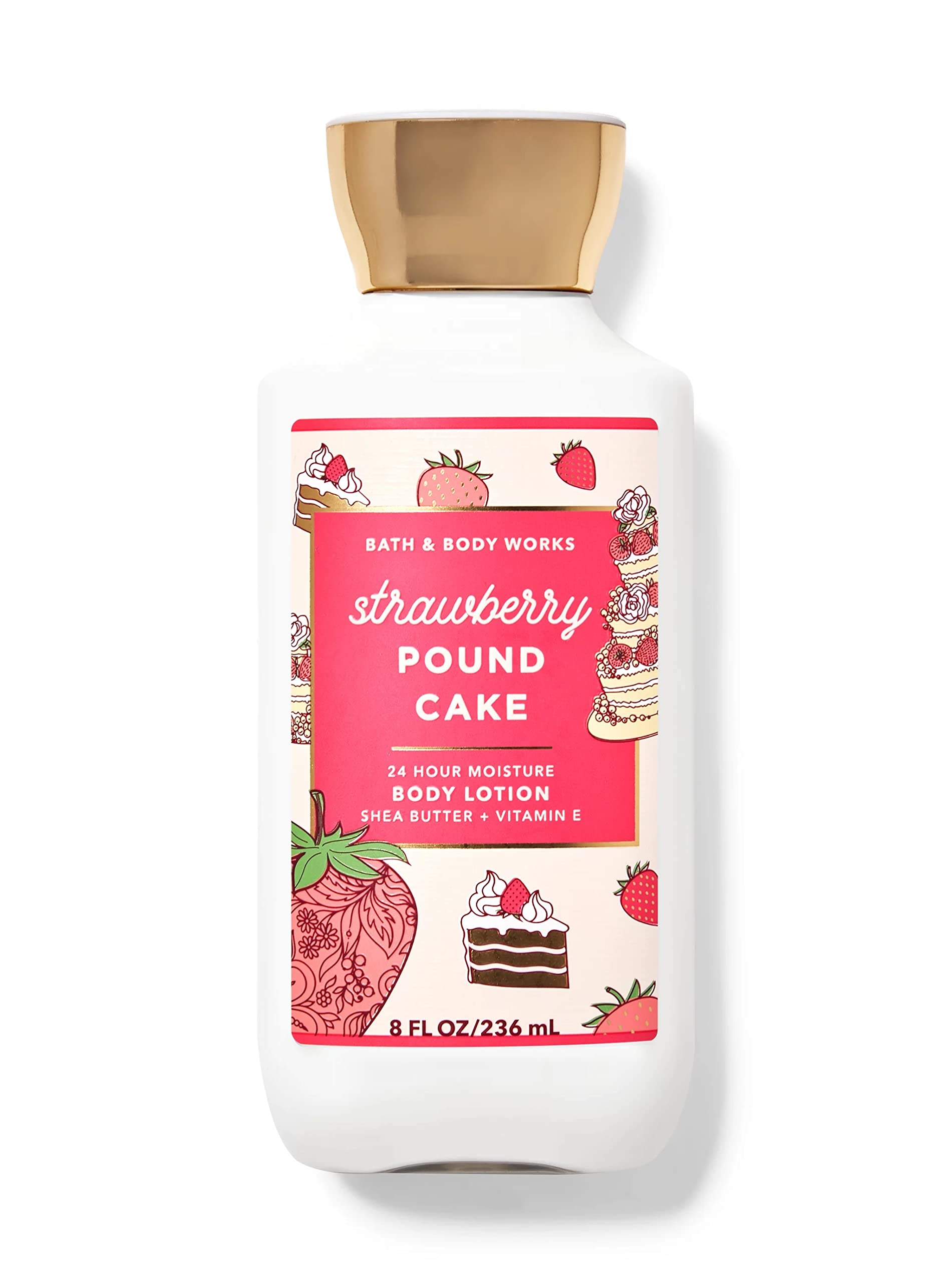 Bath & Body Works “Strawberry Pound Cake” Body Lotion – 8 oz image 0