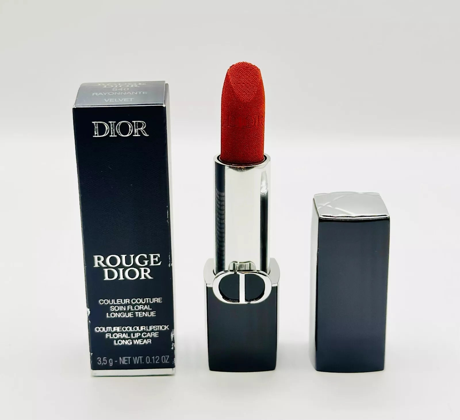 Dior- Rouge Dior Refillable Lipstick - #840 Rayonnante (Velvet)-0.12 Oz - NIB image 0