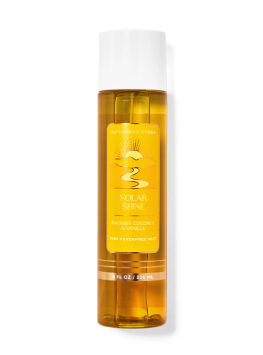 Brand New Bath & Body Works Solar Shine Fine Fragrance Body Mist Spray, 8 oz image 0