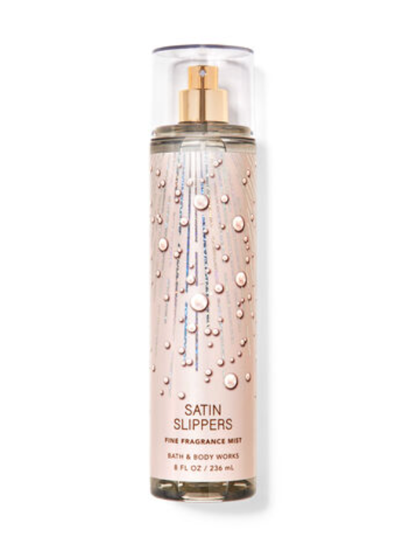 Bath & Body works Satin Slippers fine fragrance Mist 8oz image 0