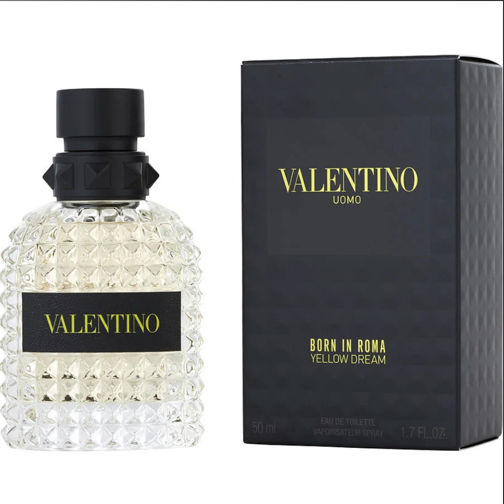 Born In Roma Yellow Dream Eau De Toilette Spray Men by Valentino - 1.7oz/50ml image