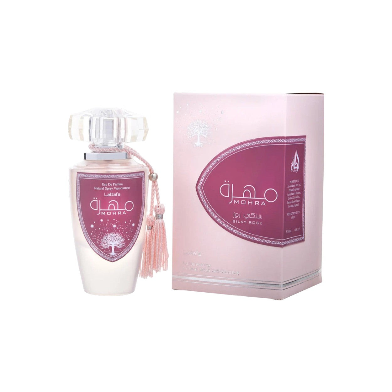 Lattafa Mohra Silky Rose women Eau De Parfum Spray 3.4 oz by Lattafa
