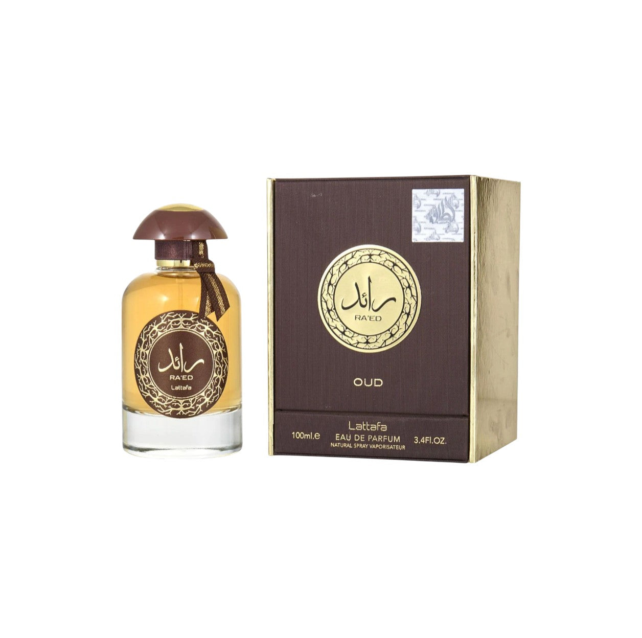 Lattafa Raed Oud unisex Eau De Parfum Spray 3.4 oz