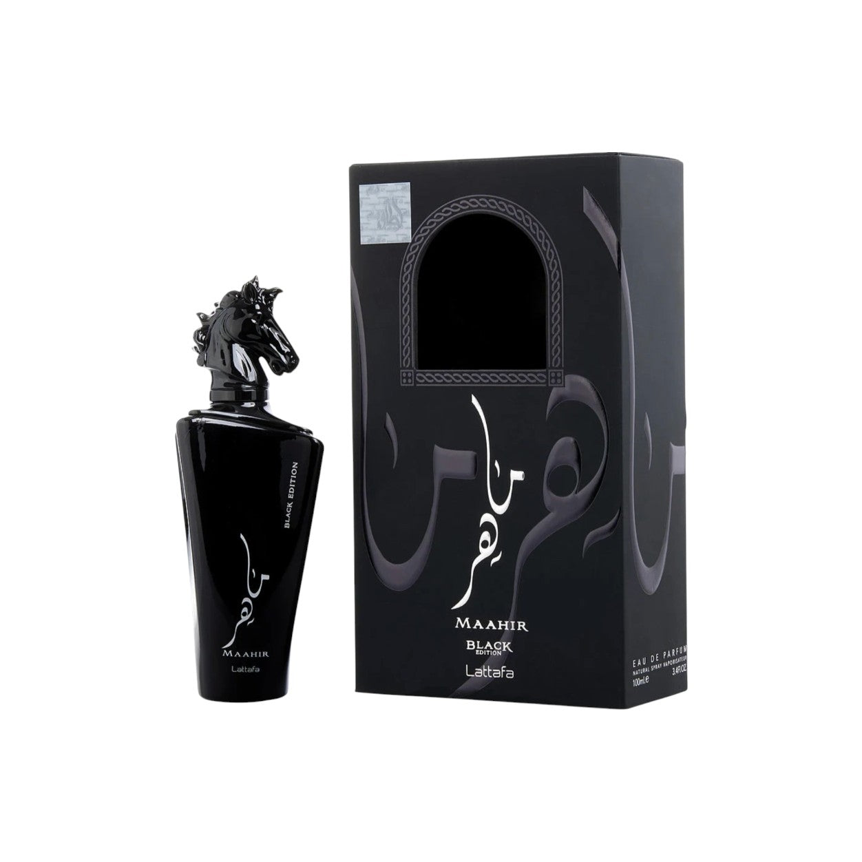 Lattafa Maahir Black Edition unisex Eau De Parfum Spray 3.4 oz