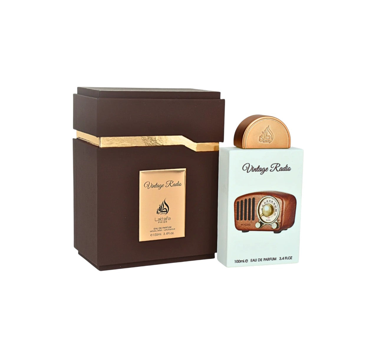 Lattafa Pride Vintage Radio unisex Eau De Parfum Spray 3.4 oz