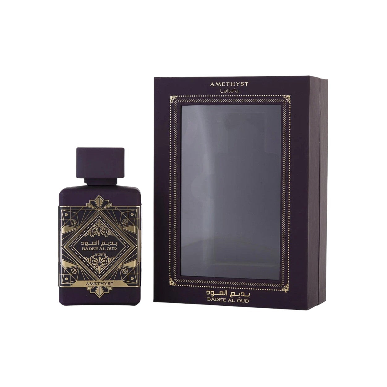 Amethyst Badee Al Oud By Lattafa Eau De Parfum 3.4 oz