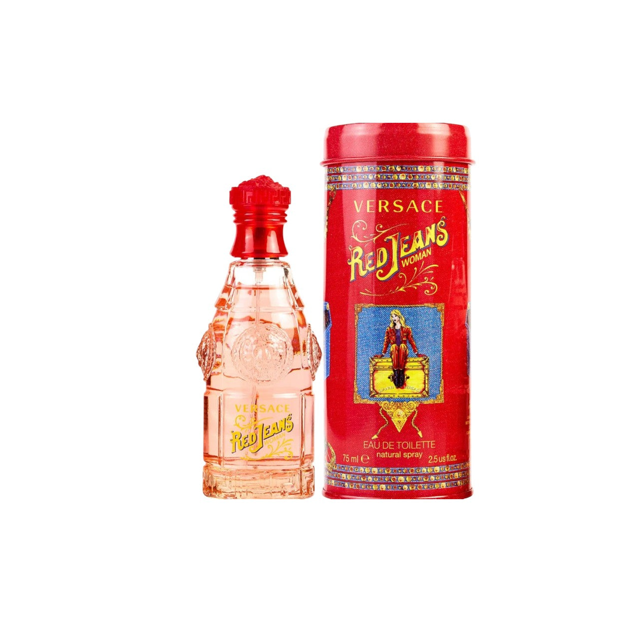 Versace Red Jeans Eau De Toilette 2.5oz/75ml For Women