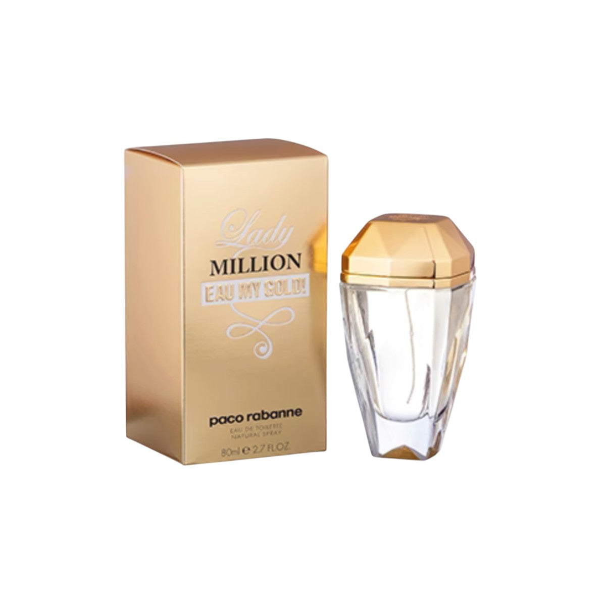 Lady Million Eau My Gold EDT For Women 2.7oz/80ml By Paco Rabanne