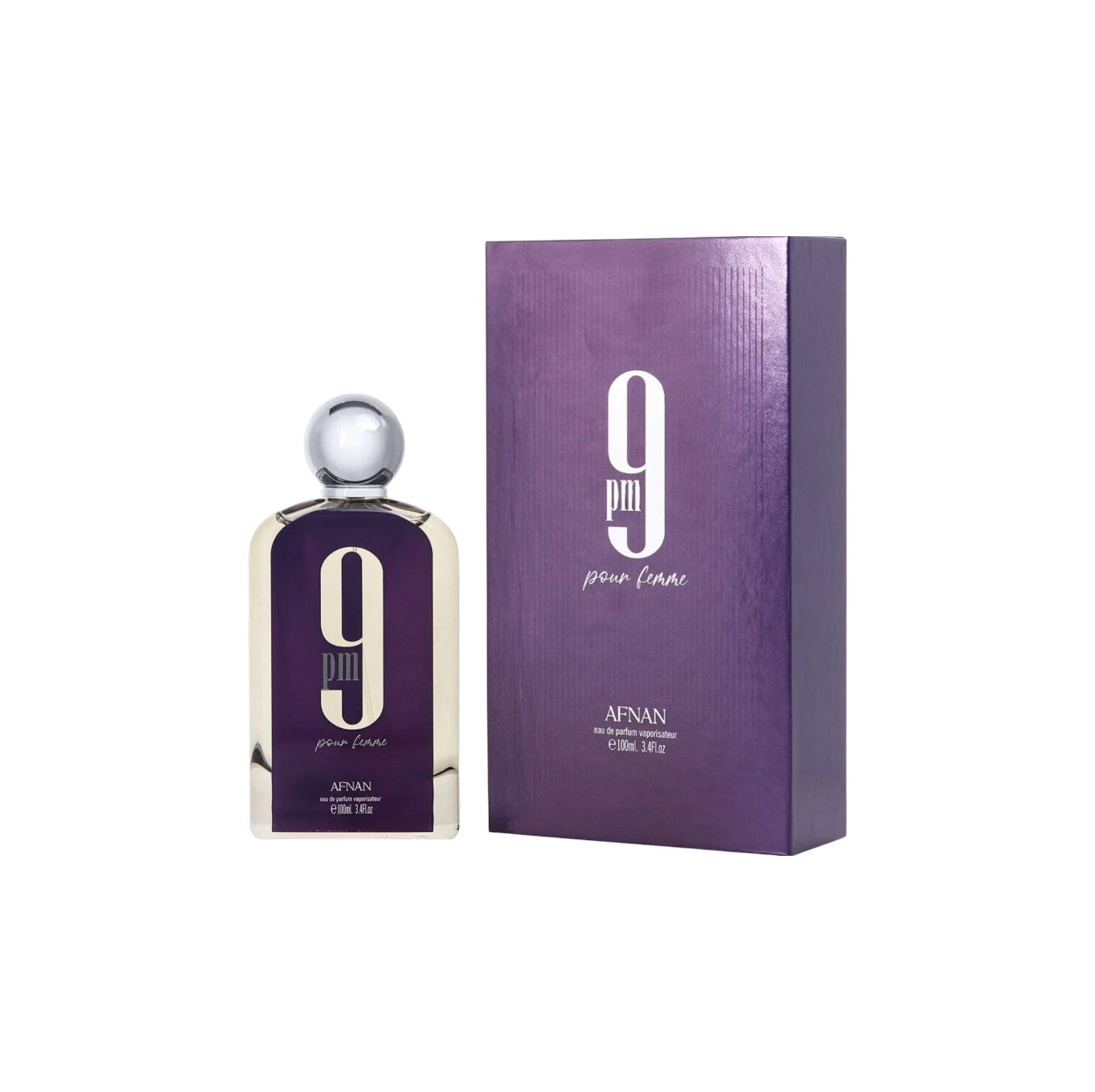 Afnan 9 AM Pour Femme Eau De Parfum For Women 3.4 oz