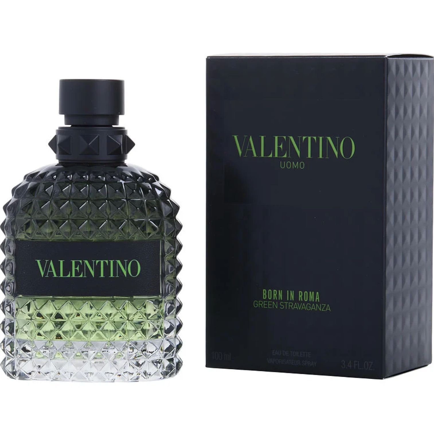 Valentino Uomo Born In Roma Green Stravaganza men Eau De Toilette Spray - 3.4oz/100ml image