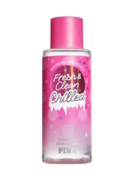 VICTORIA'S SECRET PINK FRESH & CLEAN CHILLED BODY MIST SPRAY 8.4 OZ image 0