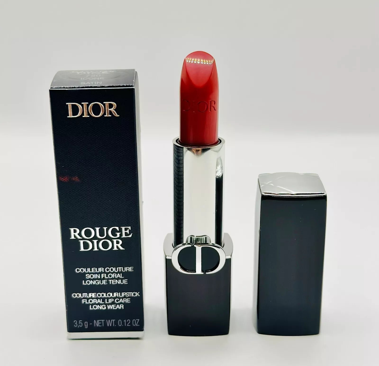 Dior- Rouge Dior Refillable Lipstick - #720 Icone Satin - 0.12 Oz - NIB image 0