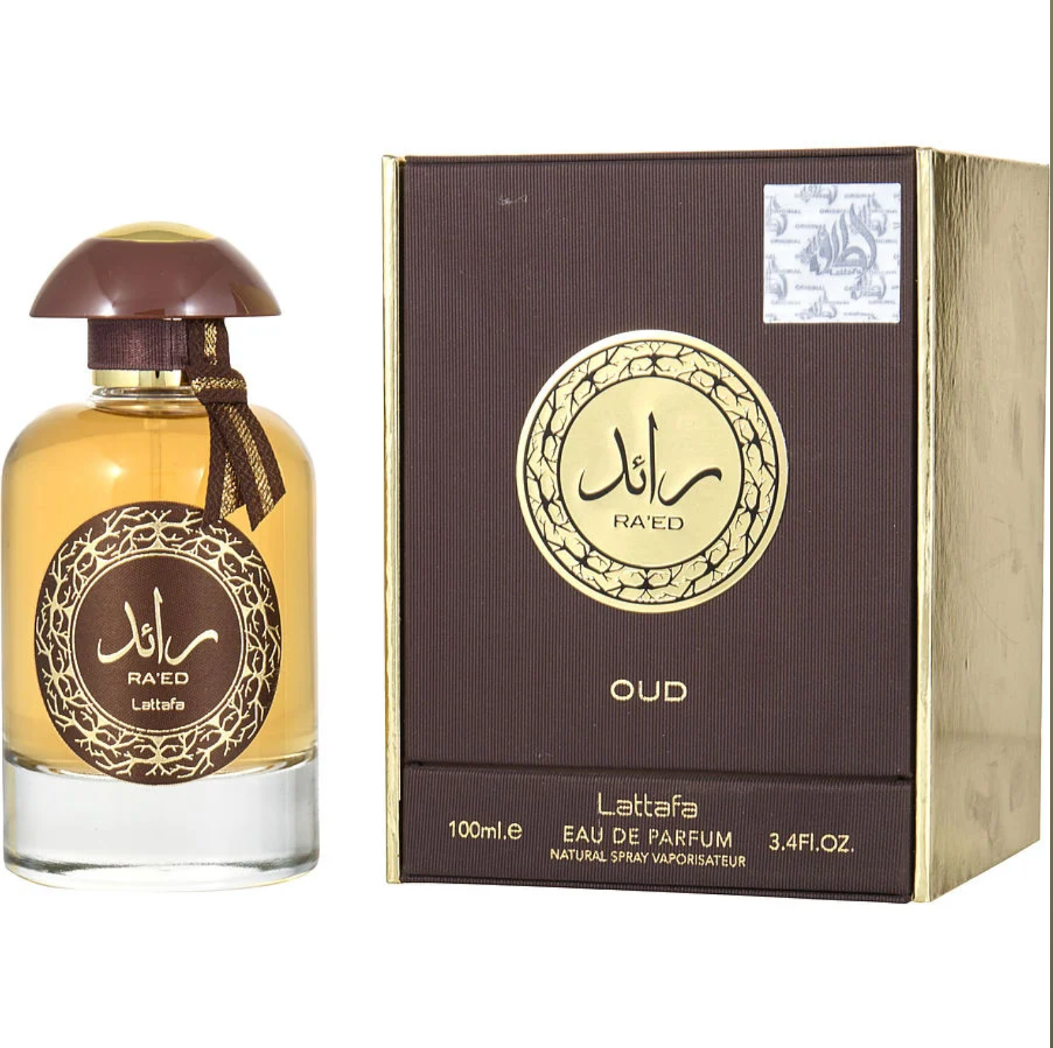 Lattafa Raed Oud unisex Eau De Parfum Spray 3.4 oz image 0