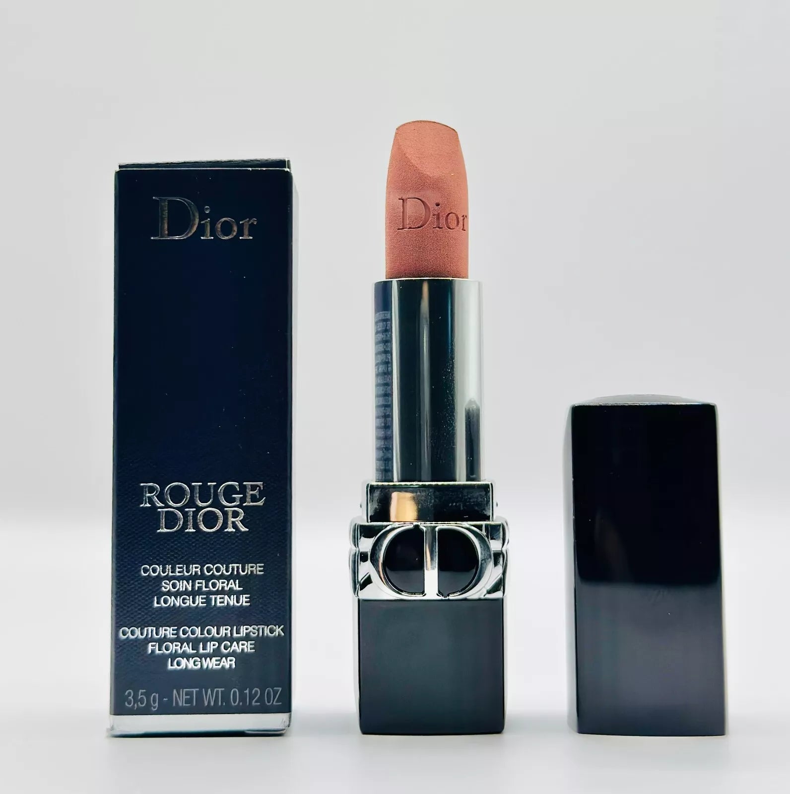 Dior Rouge Dior Lipstick - 100 Nude Look Velvet .12oz image 0