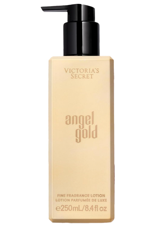 Victoria's Secret Angel Gold Fragrance Lotion, Notes of Sparkling Bergamot, Gardenia & Musk, (8.4 oz) image 0
