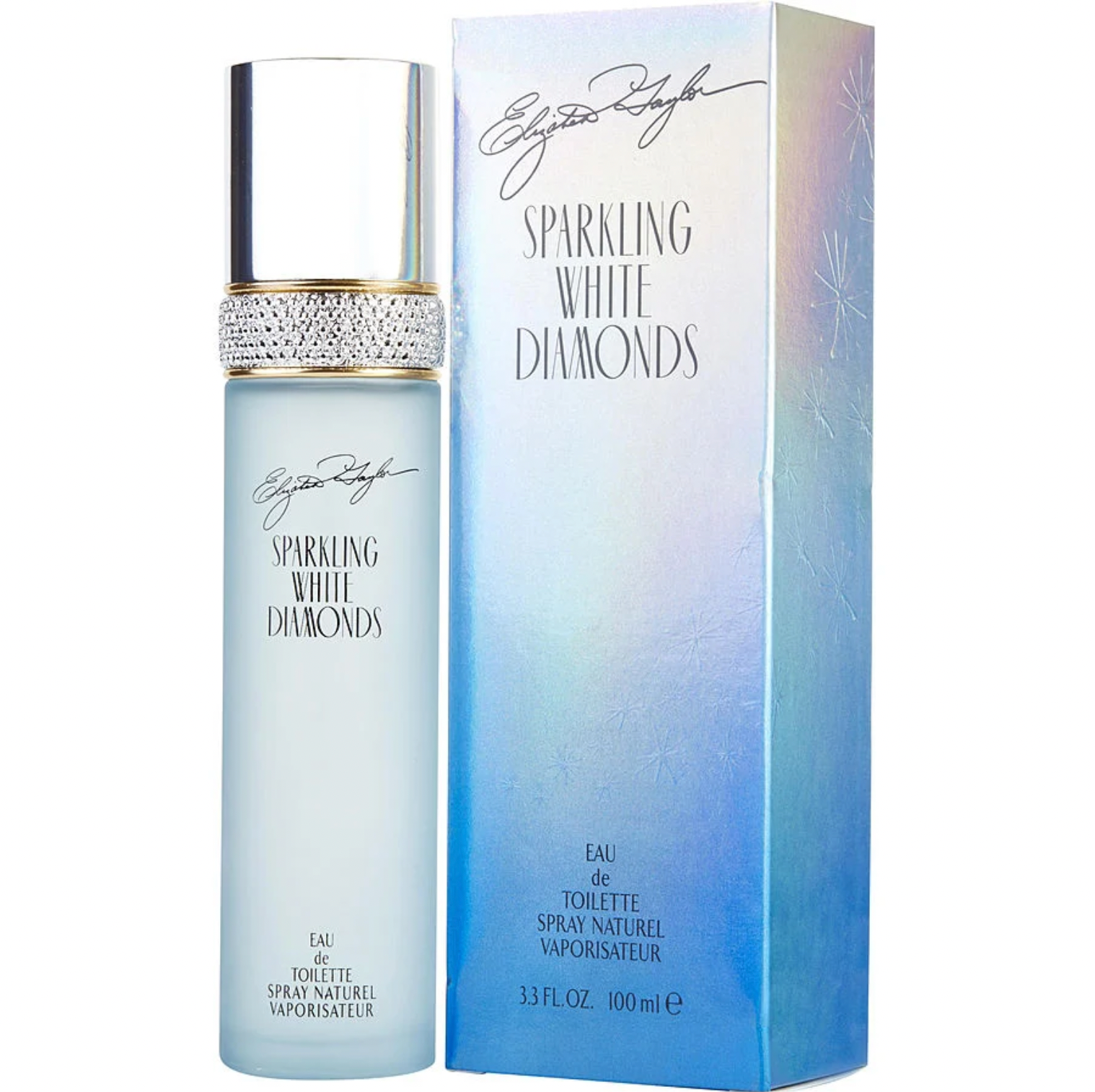 White Diamonds Sparkling Women Eau De Toilette Spray by Elizabeth Taylor 3.4oz image 0