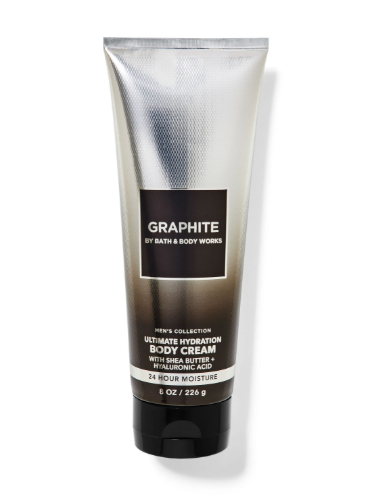 Bath and Body Works Graphite for Men Ultra Shea Body Cream Moisturizing Lotion 8 ounces image 0