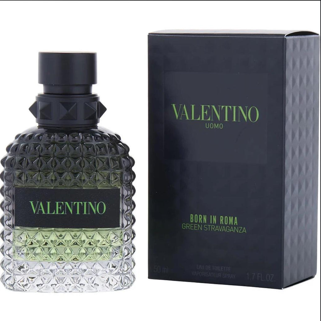 Valentino Uomo Born In Roma Green Stravaganza men Eau De Toilette Spray - 1.7oz/50ml image
