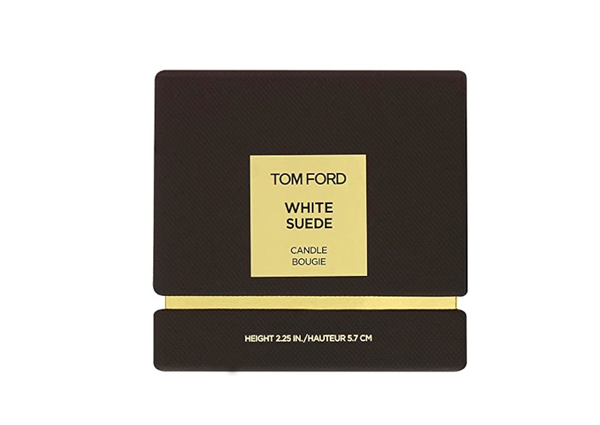 Tom Ford White Suede Candle Height 2.25 image 0