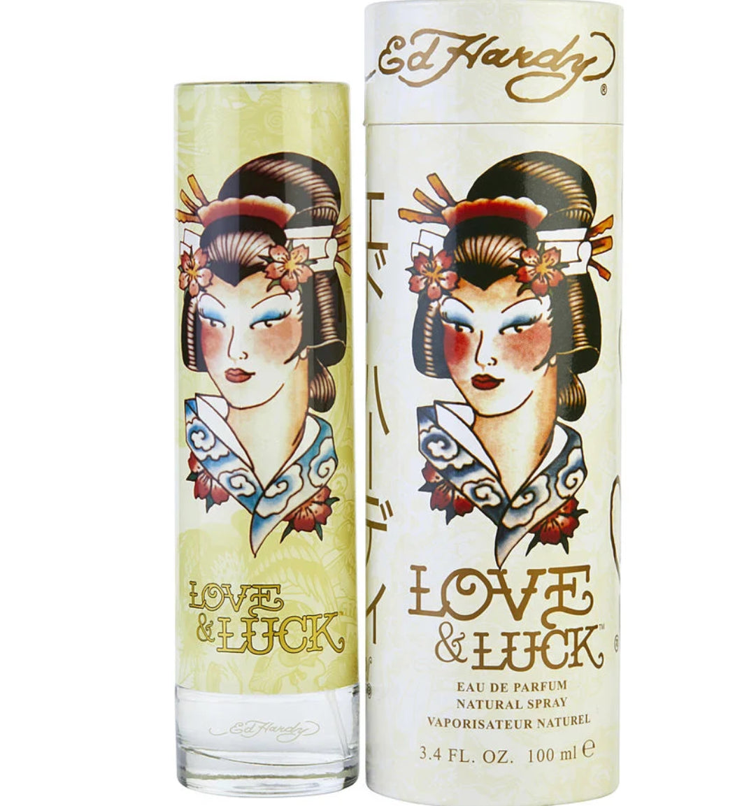 Ed Hardy Love & Luck Women Eau De Parfum Spray 3.4 oz by Christian Audigier image 0