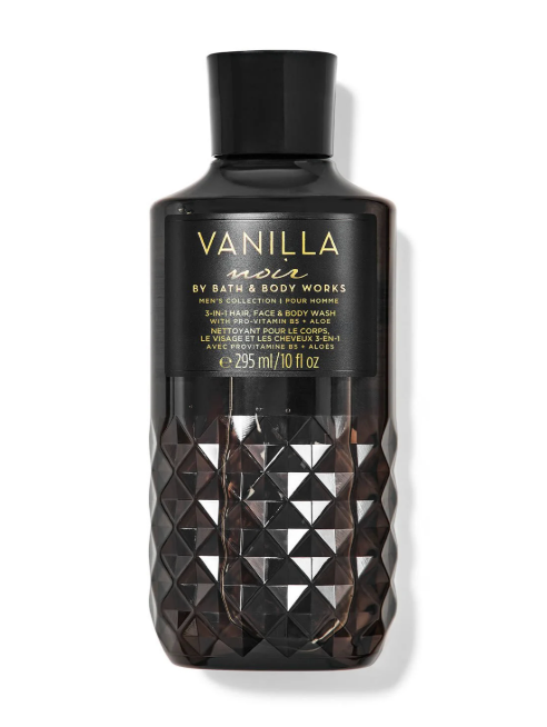 Bath & Body Works Vanilla Noir Men's 3-in-1 Hair, Face & Body Wash (10 oz / 300 ml) image 0