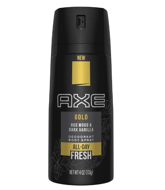 AXE Gold Body Spray for Men, 4 oz image 0