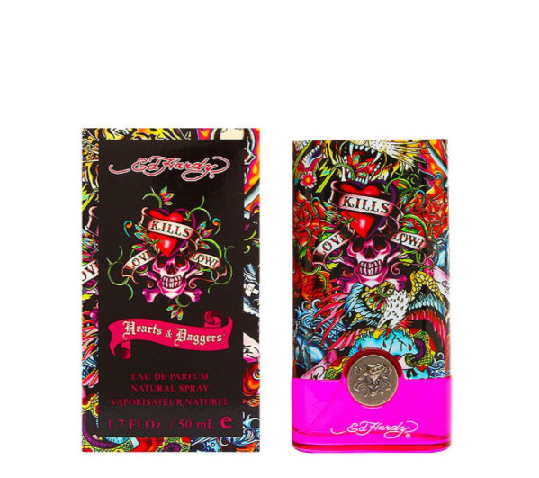 Ed Hardy Hearts & Daggers Women Eau De Parfum Spray 1.7 oz by Christian Audigier image 0